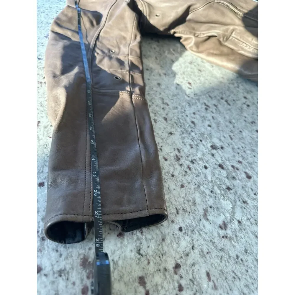 Harley-Davidson Men's Mid-weight Brown Leather Jacket XL